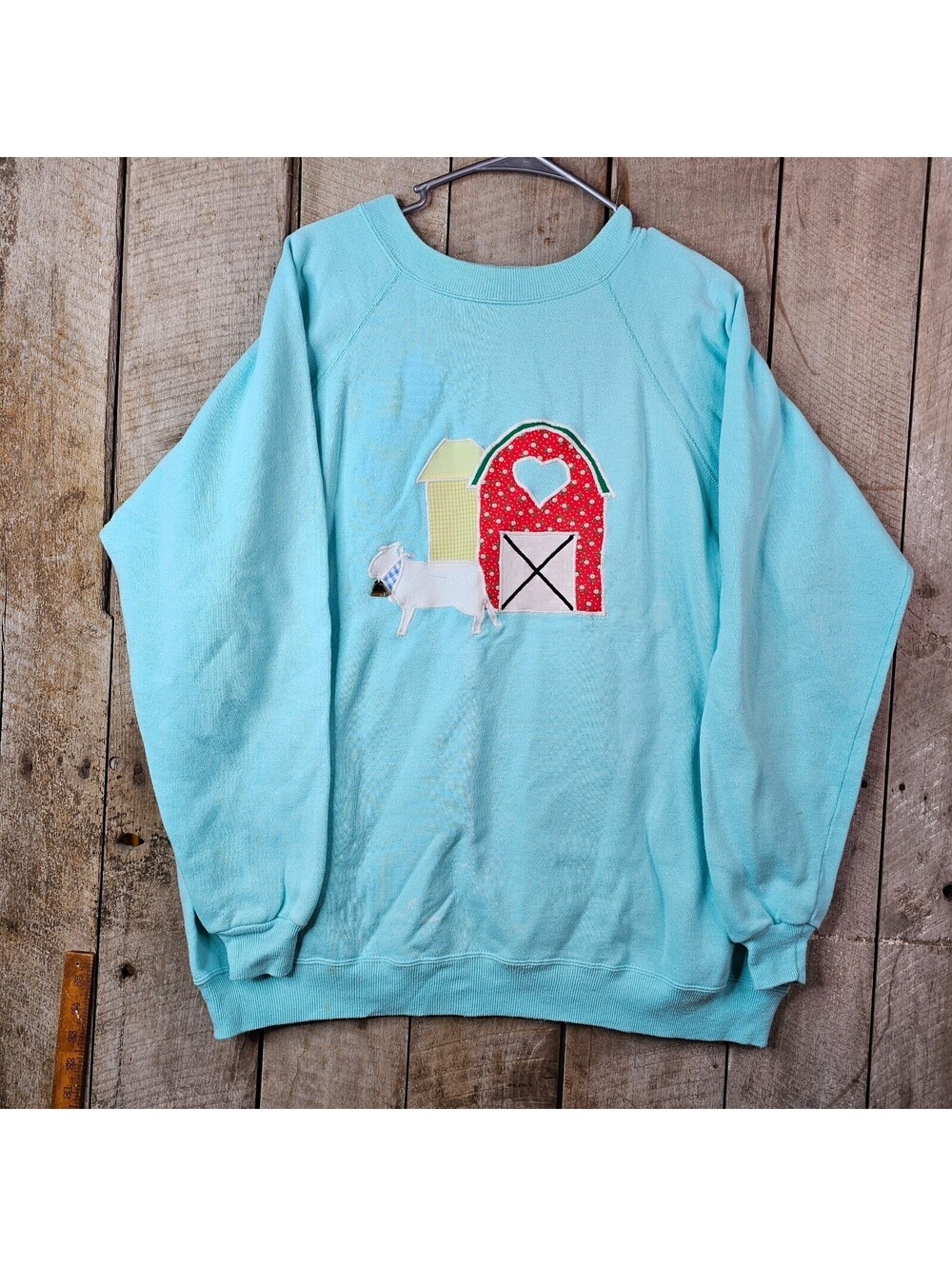 Vintage Hanes Her Way Farm Barn Sweatshirt Women’s XXL Grannycore Cottagecore